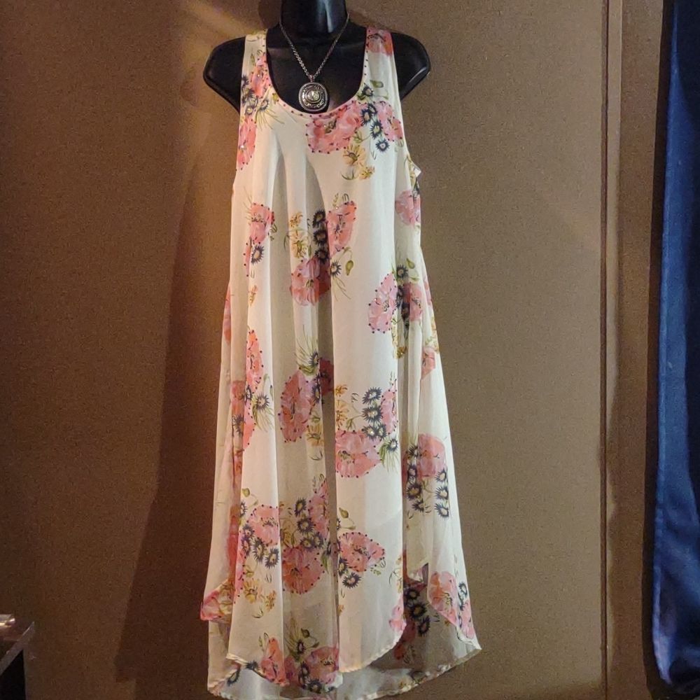 Flowy flower dress osfa